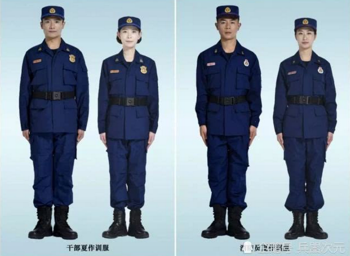 中国消防队新制服公开:"火焰蓝"消防队出现,从此告别武警制服