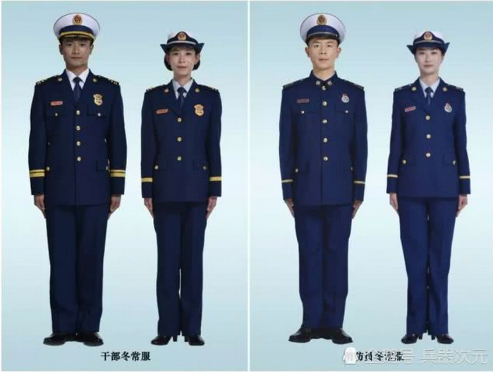 中国消防队新制服公开火焰蓝消防队出现从此告别武警制服
